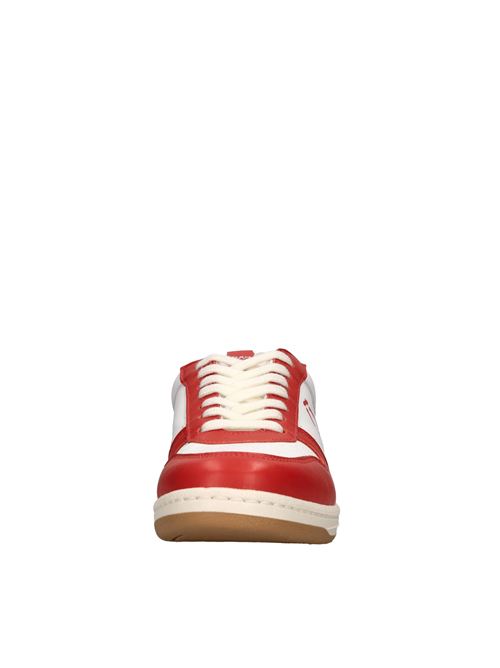 Sneakers in pelle ed ecopelle PAP | PAPU002 033BIANCO-ROSSO